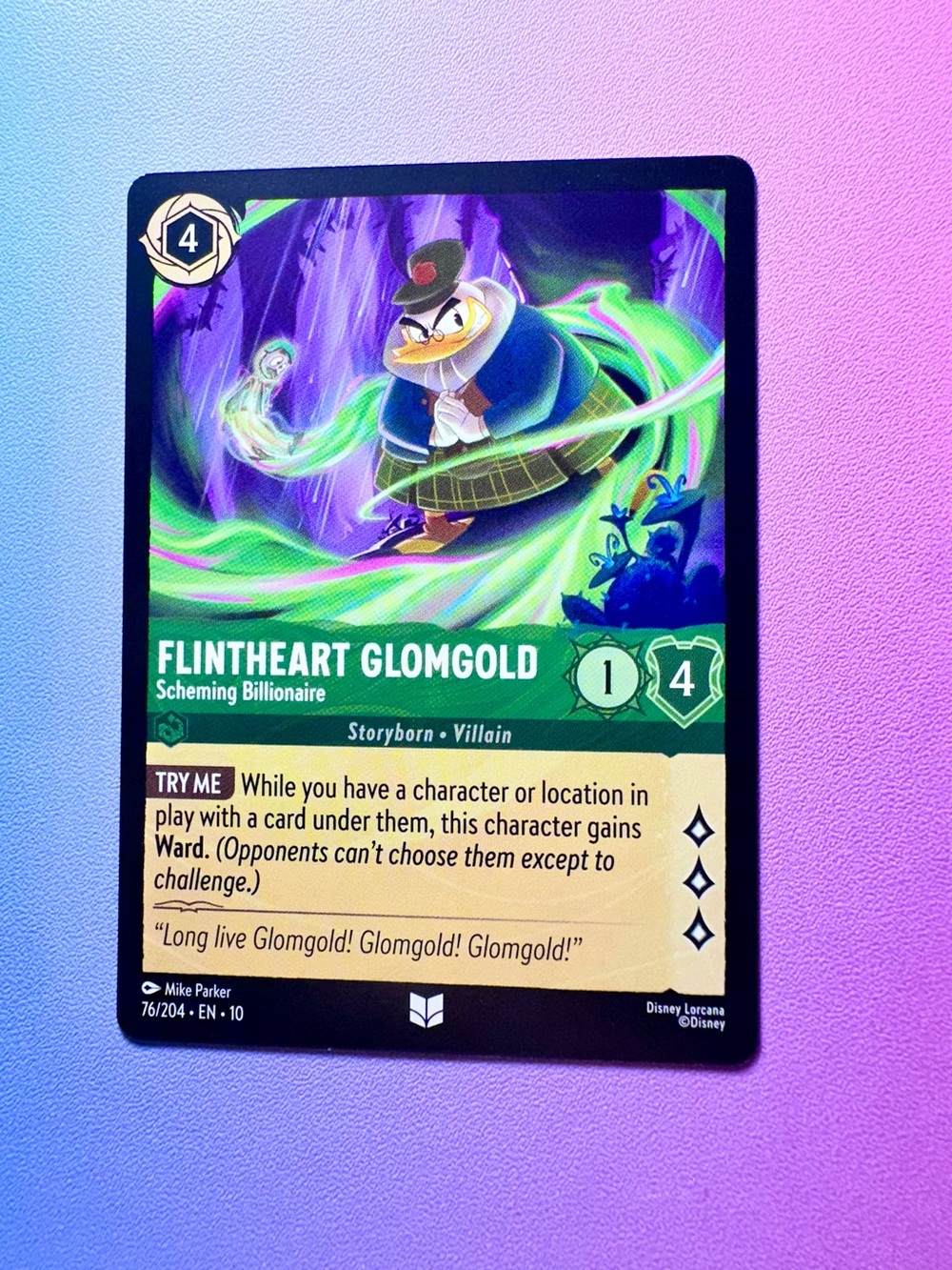 flintheart glomgold [ducktales] - 76/204 — lorcana: whispers in the well